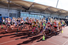 Girls under-13s  Northern 3 Stage Road Relay, SportsCity, Manchester. Photo: David T. Hewitson/Sports for All Pics